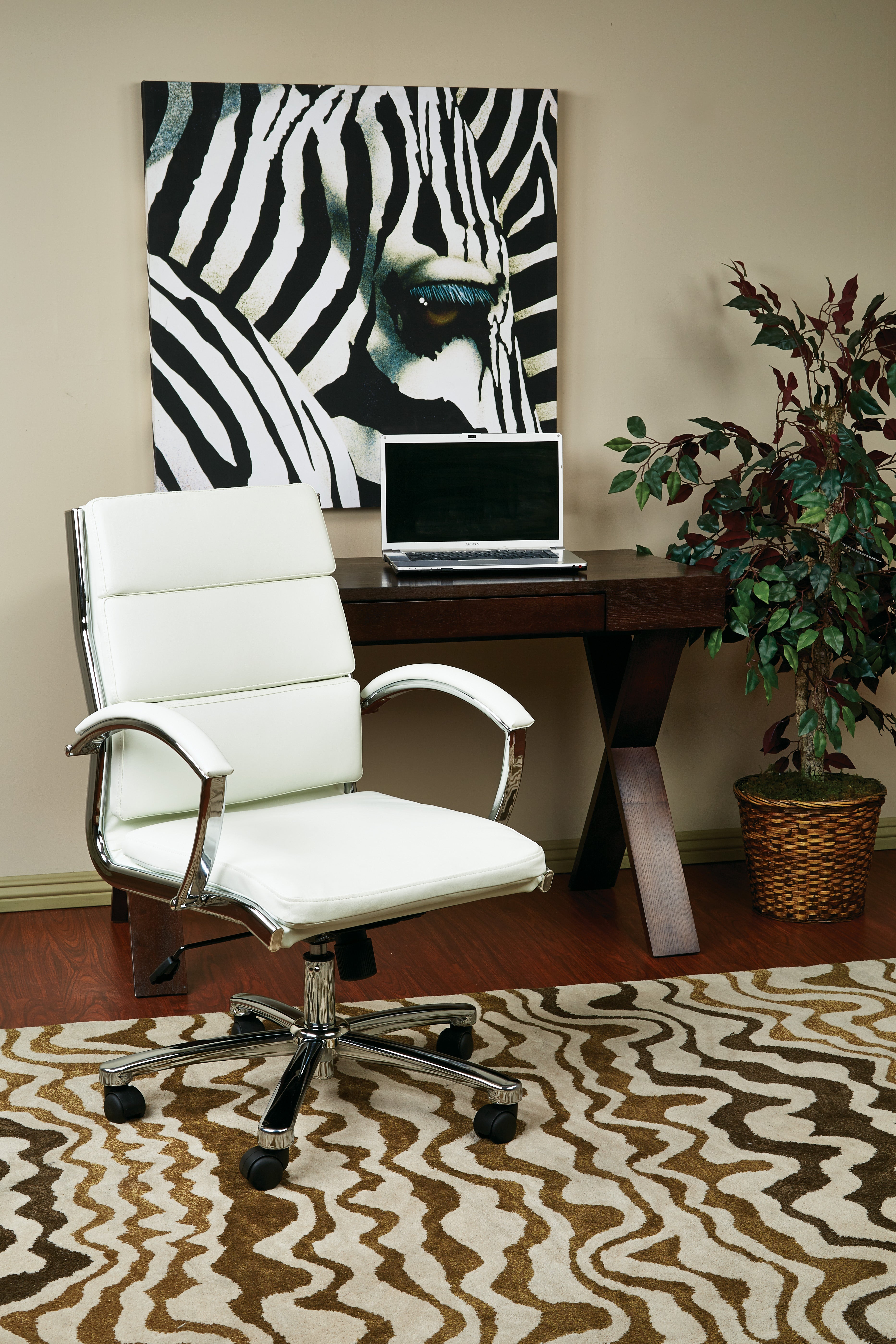 Mid Back Exec Faux Lthr Chair